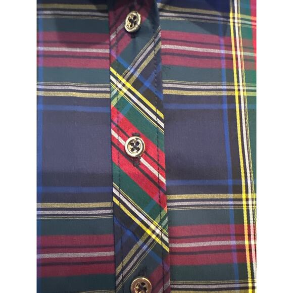 ⭐️ Women’s Talbots Fitted Plaid Button Up Shirt. Size 4 Petite - Picture 2 of 6